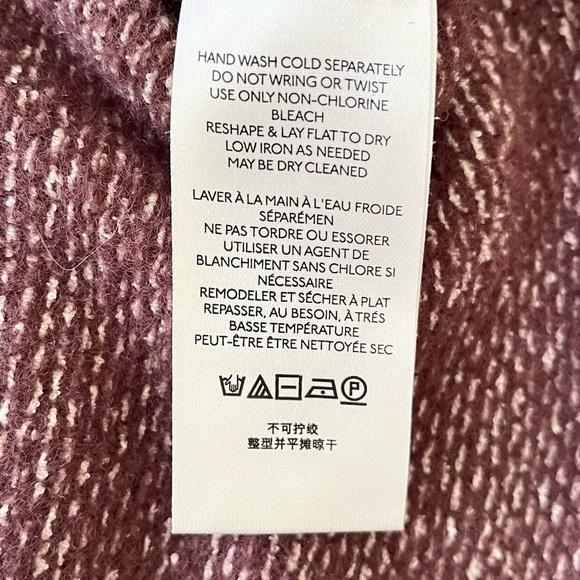 Free People Sweater Women’s XS San Vincente Funnel Neck Sweater Brown Slouchy - Picture 5 of 10